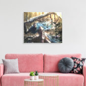 Schwertkunst Premium Wrapped Canvas (Glanz) Leinwanddruck (Insitu (Wohnzimmer))