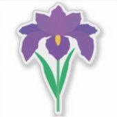 Schwertlilie Aufkleber (Vorderseite)