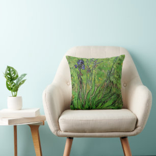 Schwertlilie von Vincent van Gogh, Vintage Gartenb Kissen