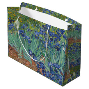 Schwertlilien Blau Grün Gelb Van Gogh Große Geschenktüte