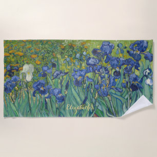 Schwertlilien Blumen Natur Vincent Van Gogh Vintag Strandtuch
