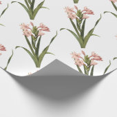 Schwertlilien-Blumenmuster Geschenkpapier (Ecke)