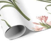 Schwertlilien-Blumenmuster Geschenkpapier (Rolleneckpunkt)