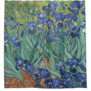 Schwertlilien, Florale Ölmalerei, Vincent Van Gogh Duschvorhang