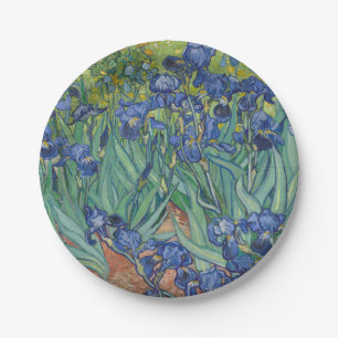 Schwertlilien, Florale Ölmalerei, Vincent Van Gogh Pappteller