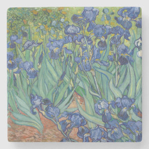 Schwertlilien, Florale Ölmalerei, Vincent Van Gogh Steinuntersetzer