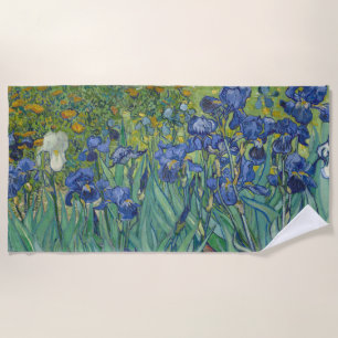 Schwertlilien, Florale Ölmalerei, Vincent Van Gogh Strandtuch