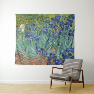 Schwertlilien, Florale Ölmalerei, Vincent Van Gogh Wandteppich