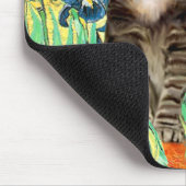 Schwertlilien - Getigerte Katze 30 Mousepad (Ecke)