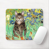 Schwertlilien - Getigerte Katze 30 Mousepad (Mit Mouse)