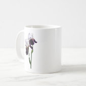 Schwertlilien in Liebe Kaffeetasse (Vorderseite Links)