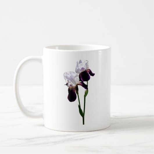 Schwertlilien in Liebe Kaffeetasse (Links)