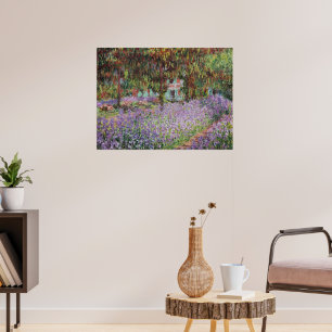 Schwertlilien in Monets Garten Poster