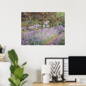 Schwertlilien in Monets Garten Poster (Heimbüro)