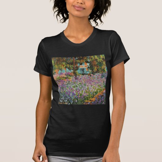 Schwertlilien in Monets Garten T-Shirt (Vorderseite)