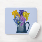 Schwertlilien-Mauspad Mousepad (Mit Mouse)