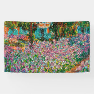 Schwertlilien Monet Garten Giverny Blumen Banner