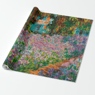 Schwertlilien Monet Garten Giverny Blumen Geschenkpapier