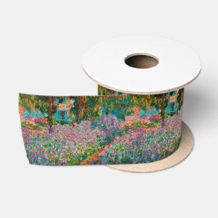 Schwertlilien Monet Garten Giverny Blumen Satinband