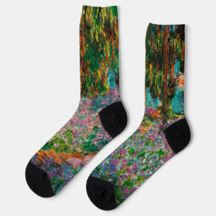 Schwertlilien Monet Garten Giverny Blumen Socken