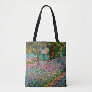 Schwertlilien Monet Garten Giverny Blumen Tasche