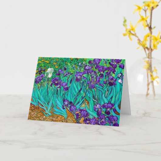 Schwertlilien, Vincent van Gogh Karte (Gelbe Blume)