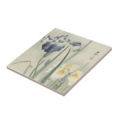 Schwertlilien von Ohara Koson Fliese (Seite)