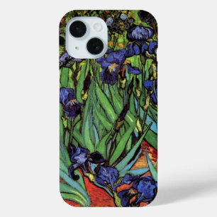 Schwertlilien von Vincent van Gogh, Vintage-Garten iPhone 15 Hülle