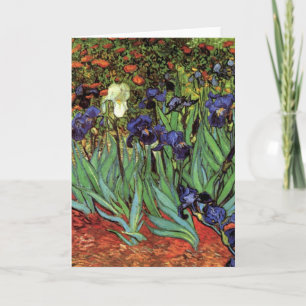 Schwertlilien von Vincent van Gogh, Vintage-Garten Karte