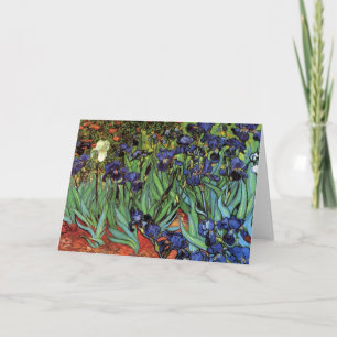 Schwertlilien von Vincent van Gogh, Vintage-Garten Karte