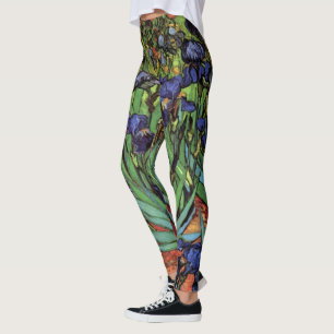 Schwertlilien von Vincent van Gogh, Vintage-Garten Leggings