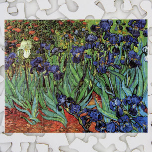 Schwertlilien von Vincent van Gogh, Vintage-Garten Puzzle