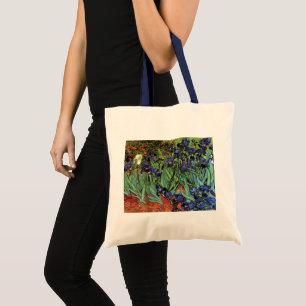 Schwertlilien von Vincent van Gogh, Vintage-Garten Tragetasche