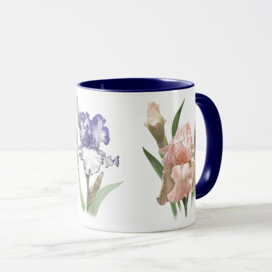 Schwertlilienblumengarten Tasse (VorderseiteRechts)