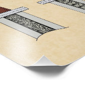 Schwertmuster Fotodruck (Ecke)