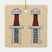 Schwertmuster Keramikornament (Rückseite)