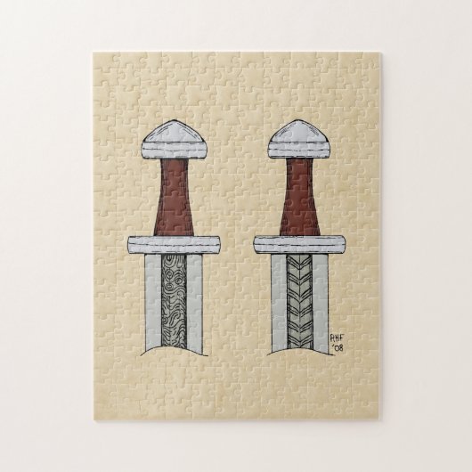 Schwertmuster Puzzle (Vertikal)