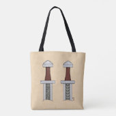 Schwertmuster Tasche (Rückseite)