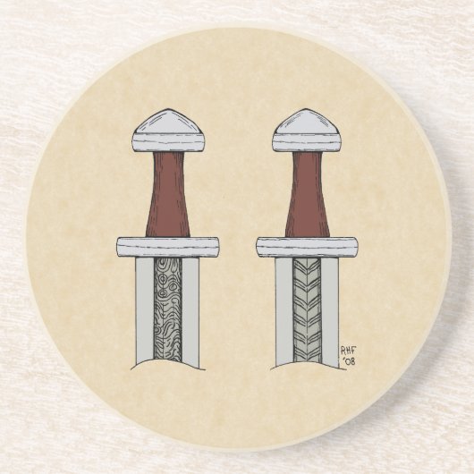 Schwertmuster Untersetzer (Vorne)