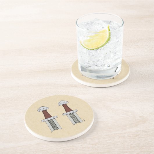 Schwertmuster Untersetzer (Seite)