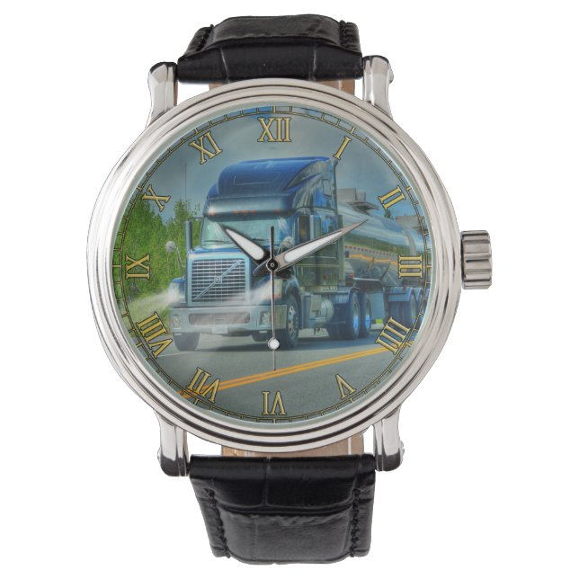 Schwertransporter #Gift Watch Range Armbanduhr (Vorderseite)