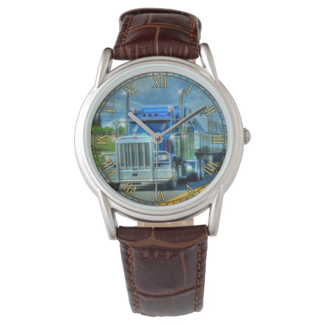 Schwertransporter #Gift Watch Range Armbanduhr (Vorderseite)