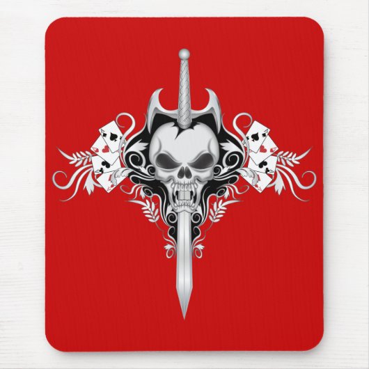 Schwertschädel - BLK Mousepad (Vorne)