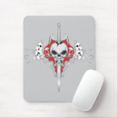 Schwertschädel - RED Mousepad (Mit Mouse)