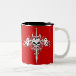 Schwertschädel - RED Zweifarbige Tasse