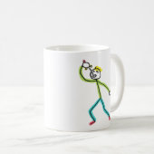 Schwertschluckender Stockmann Kaffeetasse (VorderseiteRechts)