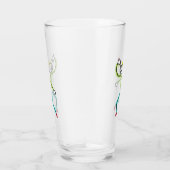 Schwertschluckender Strichmännchen Glas (Rechts)