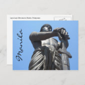 Schwertstatue Postkarte (Vorne/Hinten)