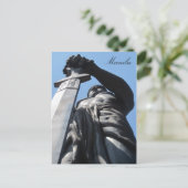 Schwertstatuenmanila Postkarte (Stehend Vorderseite)