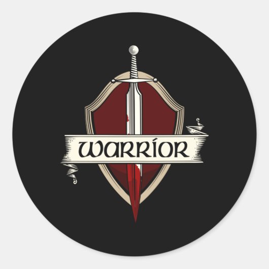 Schwertwächterei im mittelalterlichen Schwertkampf Runder Aufkleber (Vorderseite)